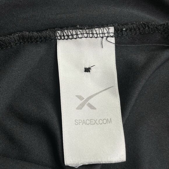 SpaceX Official Men’s L Golf Shirt Black Performance Polo Rocket Elon Musk - Picture 10 of 11